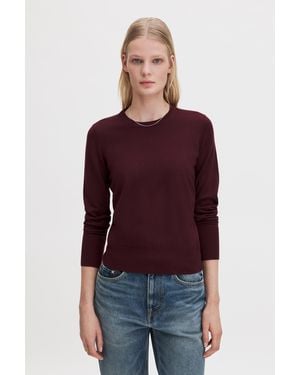 Filippa K Merino R-Neck Jumper - Red