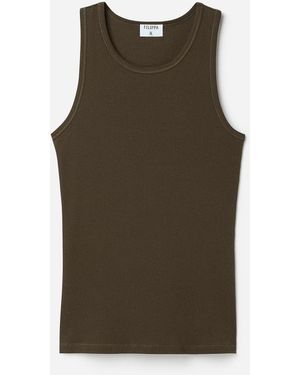 Filippa K Fine Rib Tank - Green