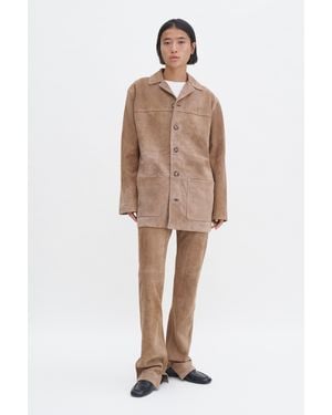 Filippa K Suede Jacket - Natural