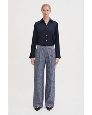Filippa K Darcey Textured Pants - Blue