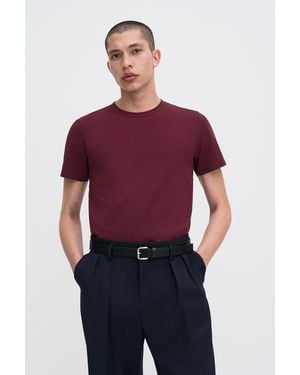 Filippa K Stretch Cotton Tee - Red