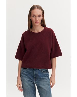 Filippa K Wool Yak Tee - Red