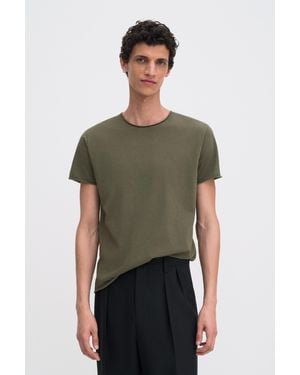 Filippa K Roll Neck Tee - Green