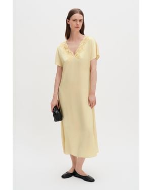 Filippa K Lace Detail Dress - Natural
