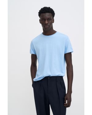 Filippa K Roll Neck Tee - Blue