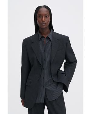 Filippa K Hourglass Pinstripe Blazer - Blue