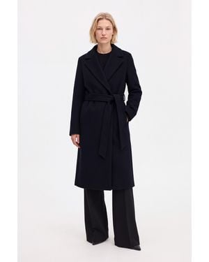 Filippa K Charlotte Wool Belted Coat - Blue