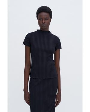 Filippa K Rib Cap Sleeve Top - Blue