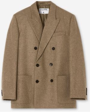 Filippa K Michael Flannel Blazer - Brown