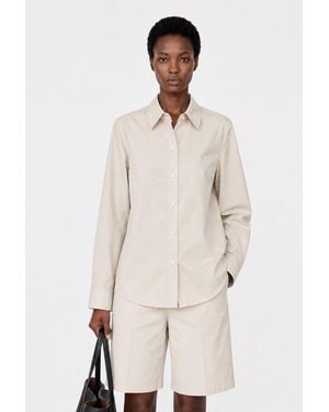 Filippa K Classic Poplin Shirt - Natural