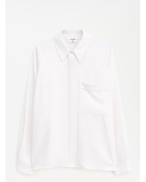 Filippa K Shiny Pocket Blouse - White