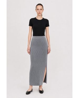 Filippa K Rib Knit Skirt - Grey