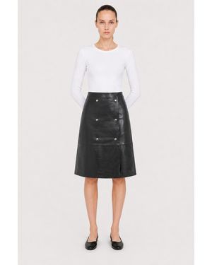 Filippa K Miley Leather Skirt - Blue