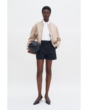 Filippa K High Waist Cotton Shorts - Blue