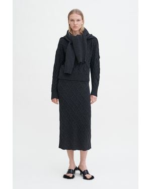 Filippa K Diamond Cable Skirt - Blue