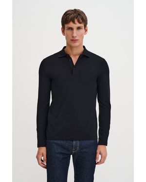 Filippa K Luke Stretch Polo Shirt - Blue