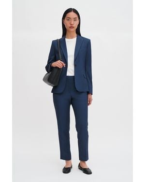 Filippa K Emma Cropped Cool Wool Trouser - Blue