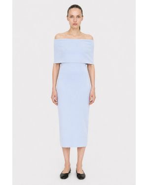 Filippa K Off Shoulder Dress - Blue