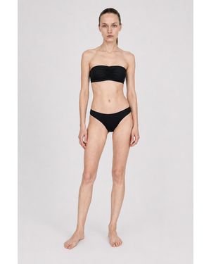 Filippa K Shiny Bandeau Bikini Top - Black