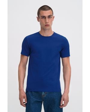 Filippa K Stretch Cotton Tee - Blue