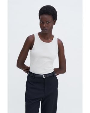 Filippa K Fine Rib Tank - White