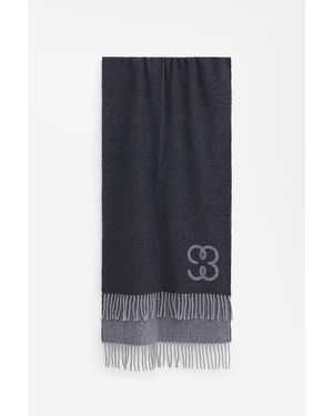 Filippa K Monogram Scarf - Blue