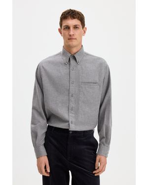 Filippa K Zack Flannel Shirt - Gray