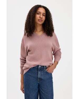 Filippa K Soft Wool V-Neck Sweater - Red
