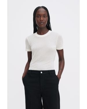Filippa K Lyocell Cashmere Tee - White