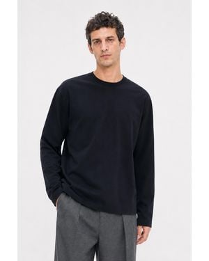 Filippa K Long Sleeve Crewneck - Blue