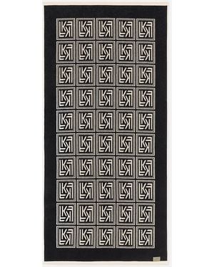 Filippa K Monogram Beach Towel - Black