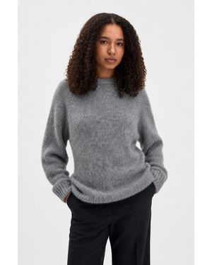 Filippa K Hairy Alpaca Jumper - Grey