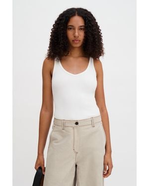 Filippa K V-Neck Tank - White