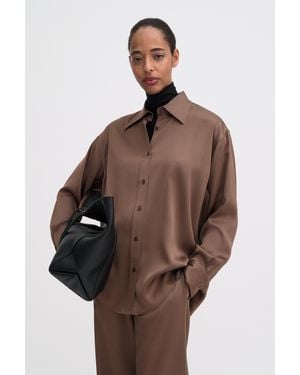 Filippa K Satin Shirt - Brown