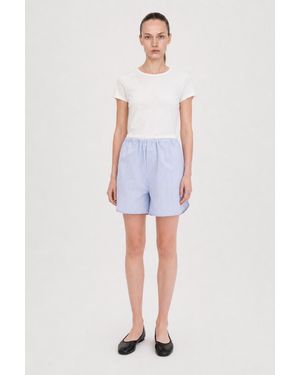Filippa K Striped Drawstring Shorts - Blue