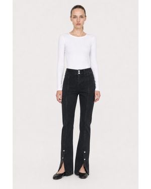 Filippa K 90S Stretch Button Front Jeans - Blue