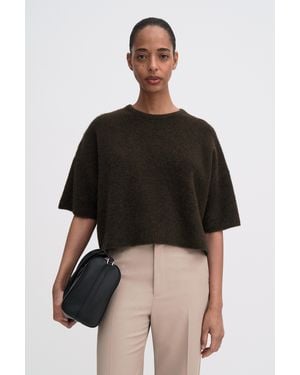 Filippa K Wool Yak Tee - Black