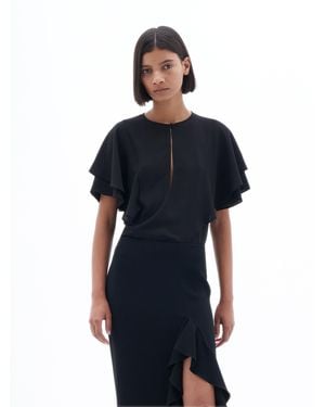 Filippa K Frill Sleeve Top - Blue