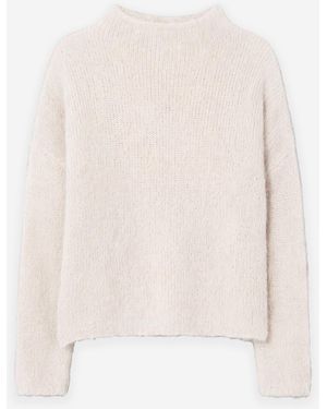 Filippa K Alpaca Funnelneck Sweater - White