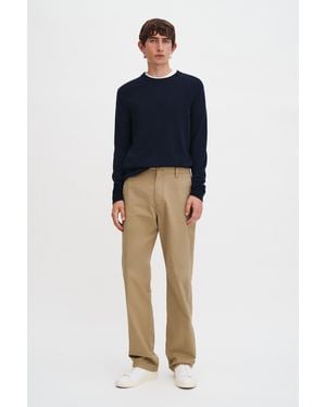 Filippa K Flynn Washed Cotton Trousers - Blue