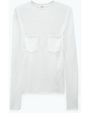 Filippa K Mesh Pocket Top - White