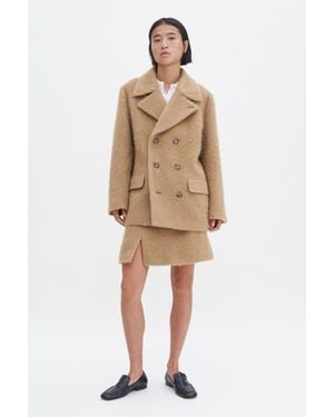 Filippa K Hairy Wool Blend Jacket - Natural
