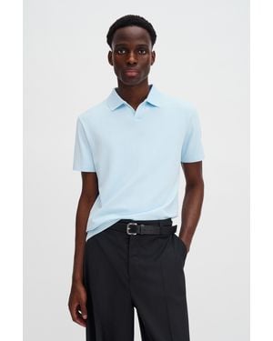 Filippa K Stretch Cotton Polo T-Shirt - White