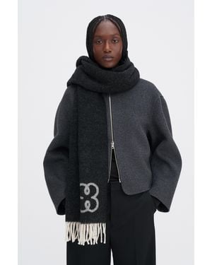 Filippa K Monogram Scarf - Black