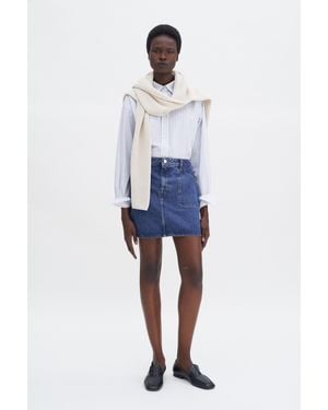 Filippa K Patch Pocket Mini Skirt - Blue