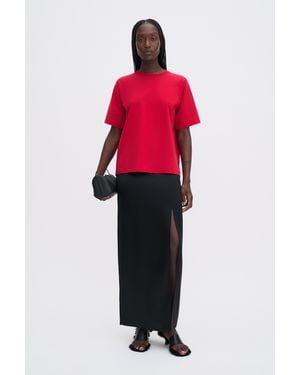 Filippa K Satin Slip Skirt - Red