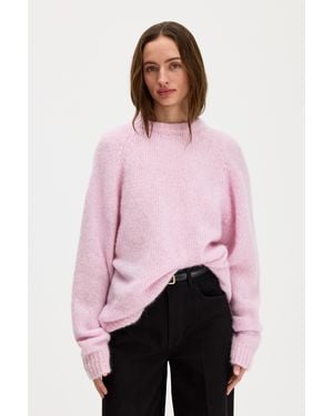 Filippa K Hairy Alpaca Sweater - Pink