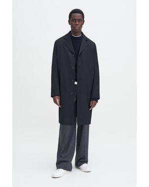 Filippa K Lightweight Twill Overcoat - Blue