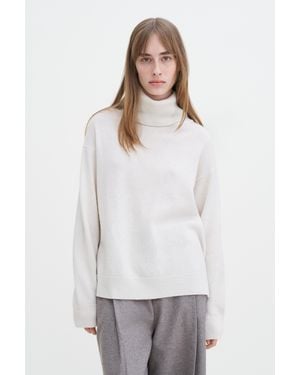 Filippa K Relaxed Turtleneck Jumper - White
