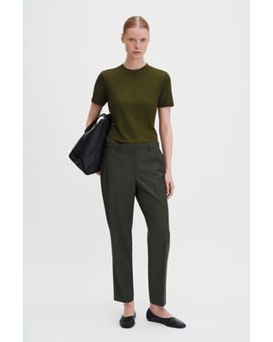 Filippa K Emma Cropped Cool Wool Trouser - Green